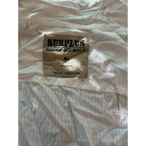 Men's Surplus White Casual Button Down Shirt